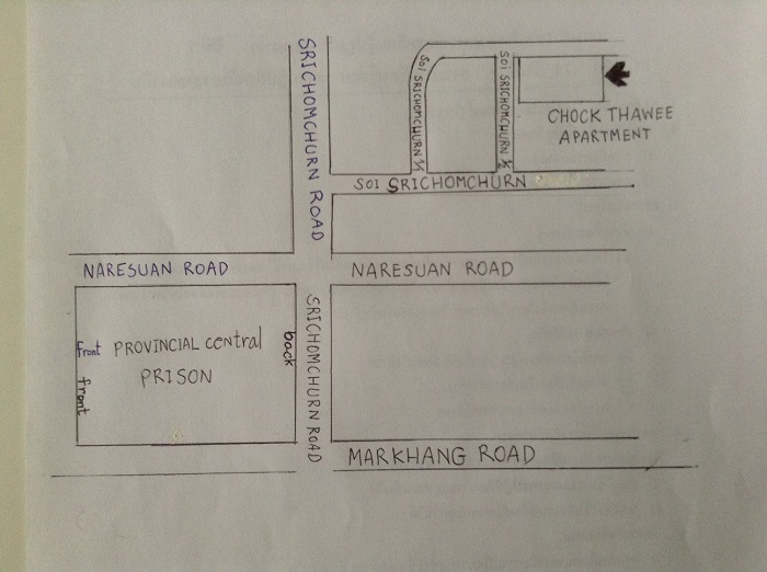 Manee's apartment map